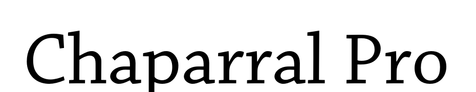 Chaparral Pro cкачати шрифт безкоштовно